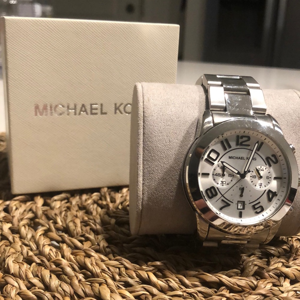 MK Silver Watch
